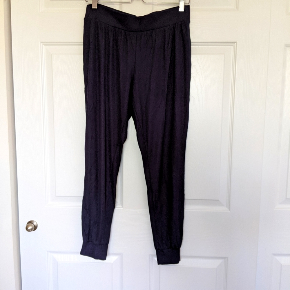 Victoria's Secret Breezy Ribbed Navy Lounge Pants